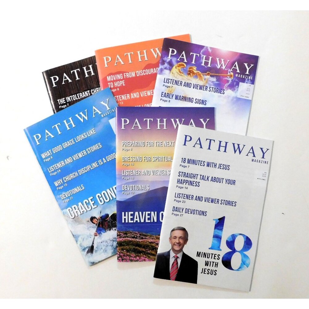 Pathway Magazine Set Of 6 By Dr Robert Jeffress PTV 2021 2022 Softcover Set #4